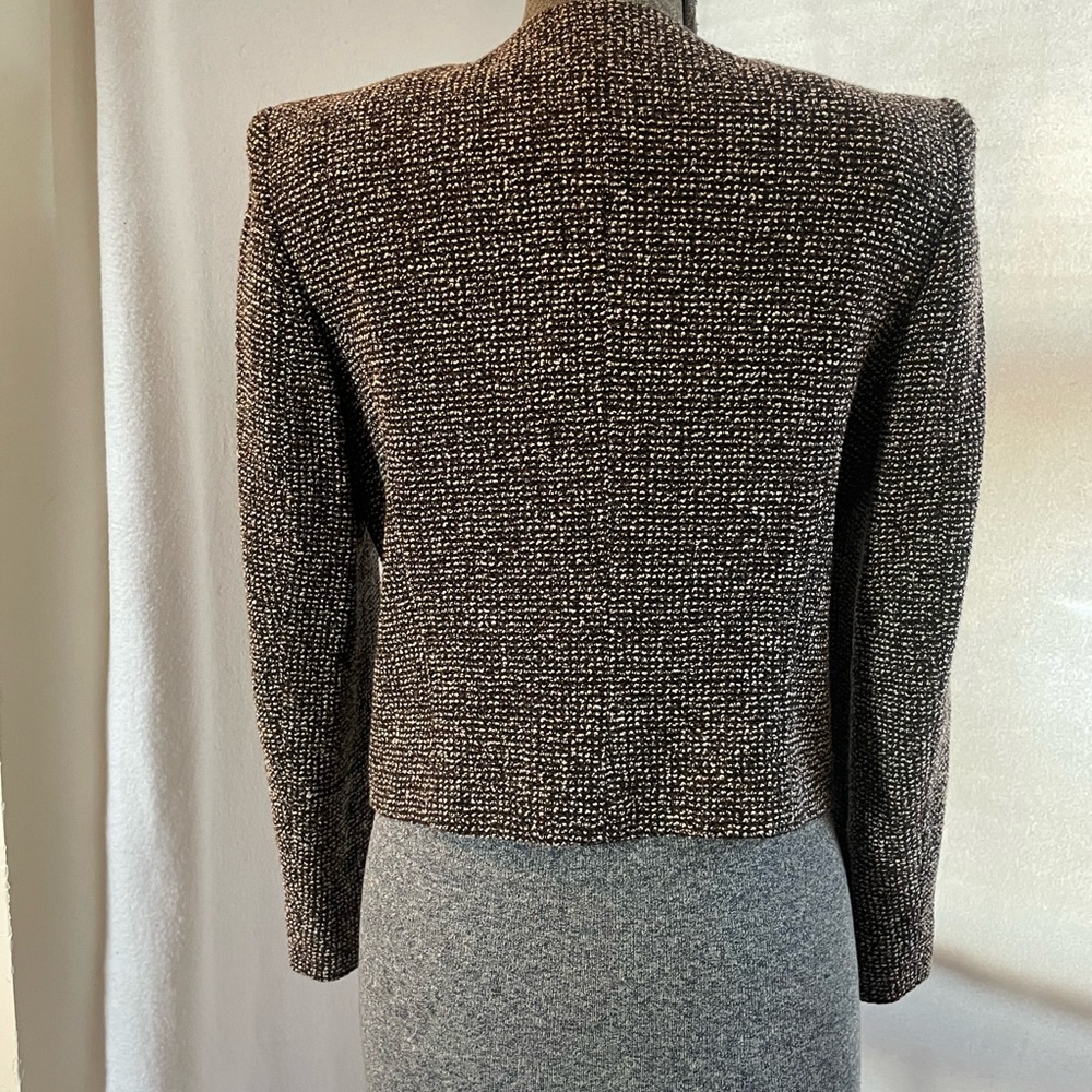 Linda Allard for Ellen Tracy cropped zip-front jacket - Picture 4 of 7